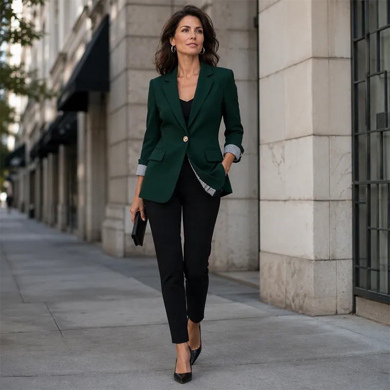 Neravelle - Blazer sartoriale con maniche arrotolate
