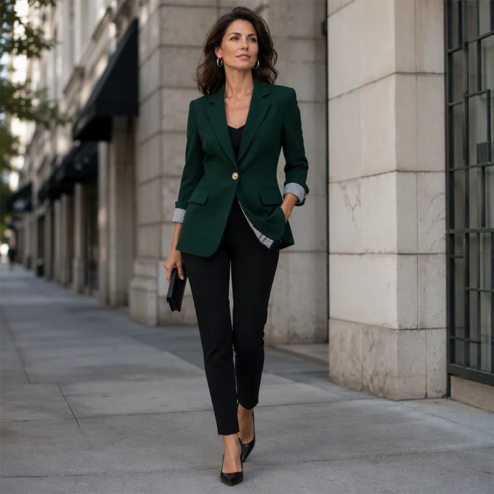 Neravelle - Blazer sartoriale con maniche arrotolate