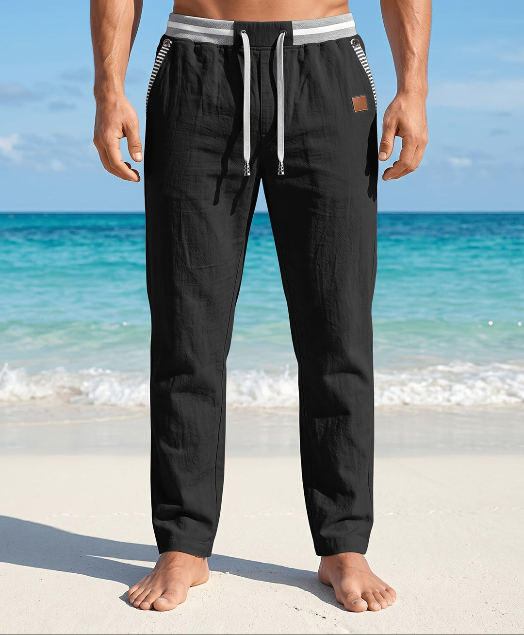 Branford - Pantaloni in lino leggeri