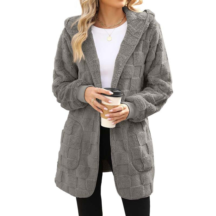 Zinnabelle - Cardigan con cappuccio effetto peluche
