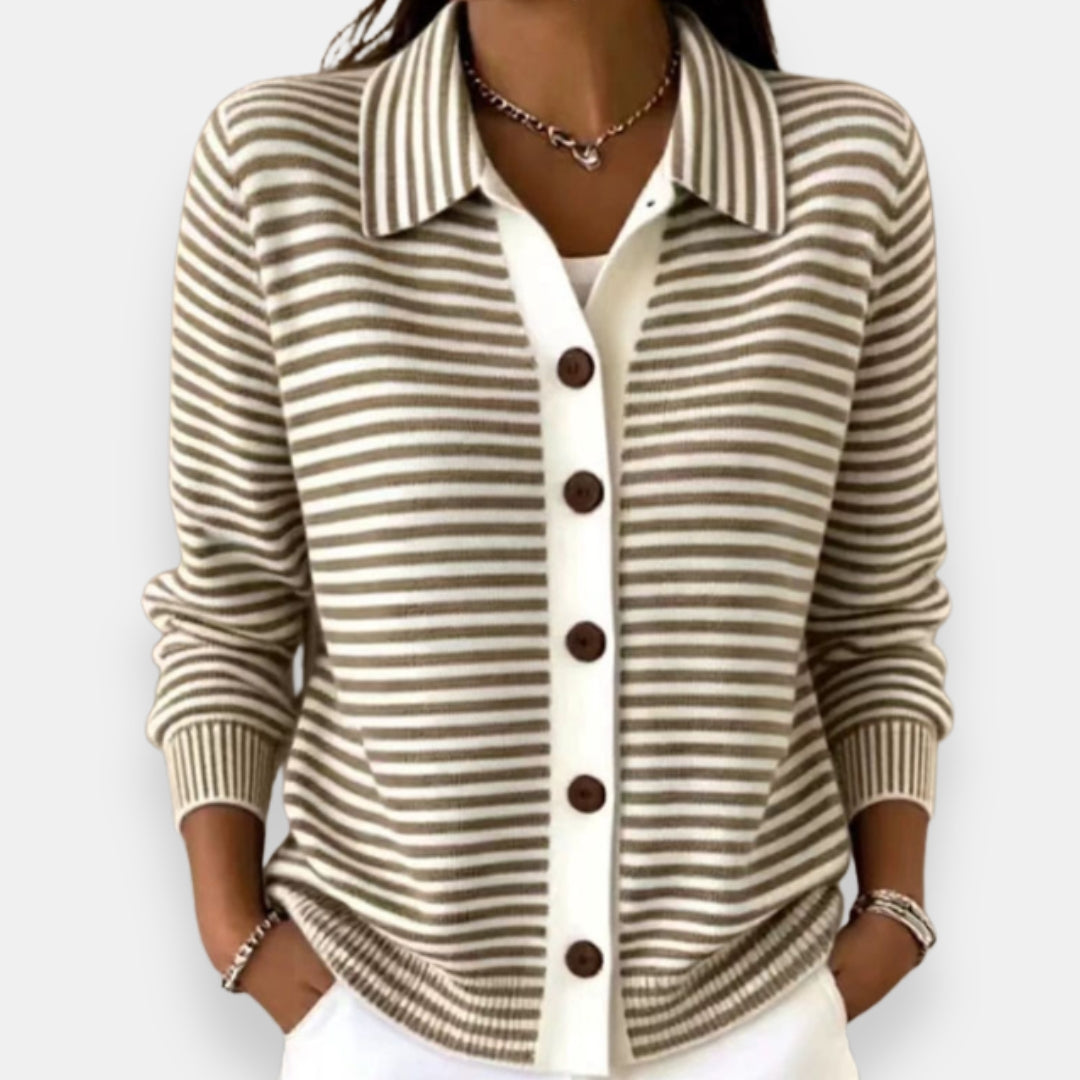 Briana - Cardigan a righe dal tocco morbido