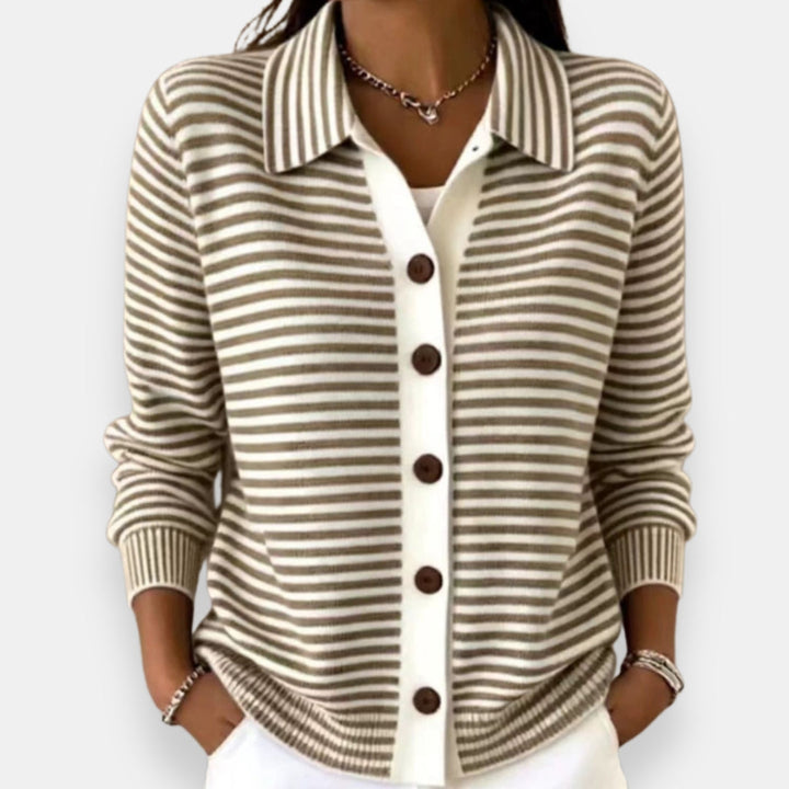 Briana - Cardigan a righe dal tocco morbido