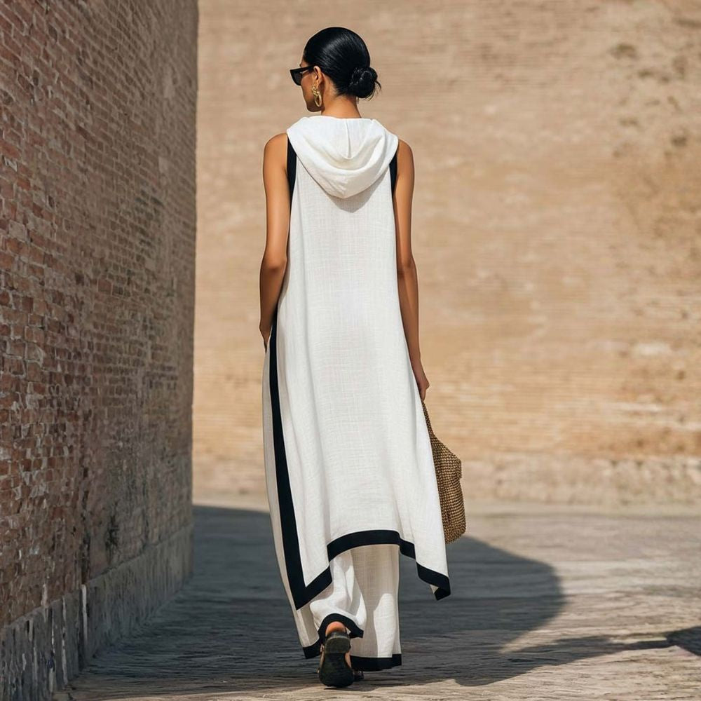 Florine - coordinato a due pezzi senza maniche a strati