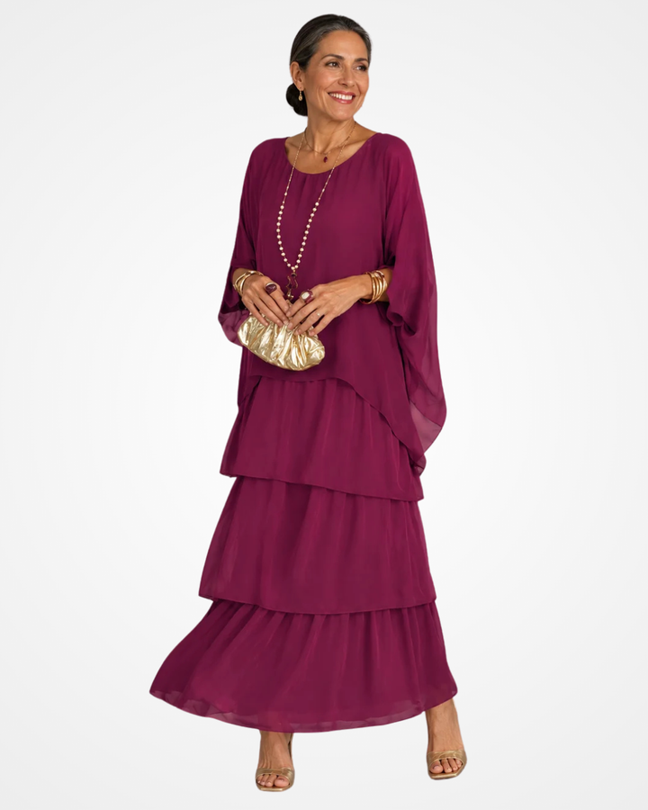 Sylvia - Abito maxi fluido soft touch