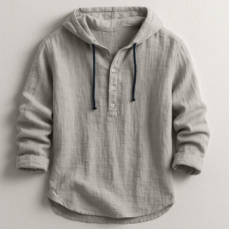 Beckford - camicia in lino traspirante con cappuccio