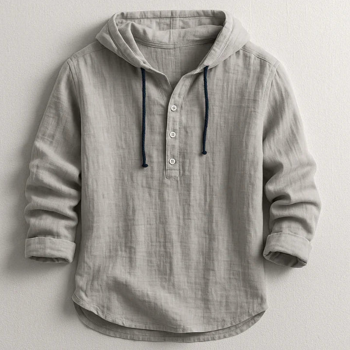 Beckford - camicia in lino traspirante con cappuccio