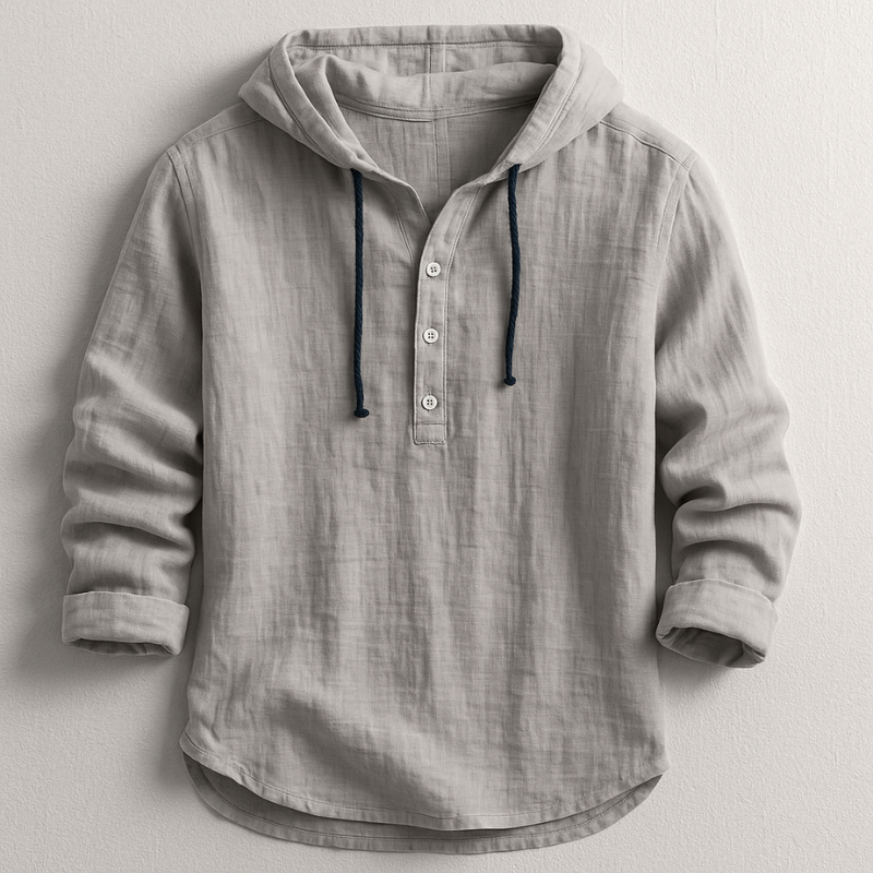 Daelor - Camicia con cappuccio morbida al tatto
