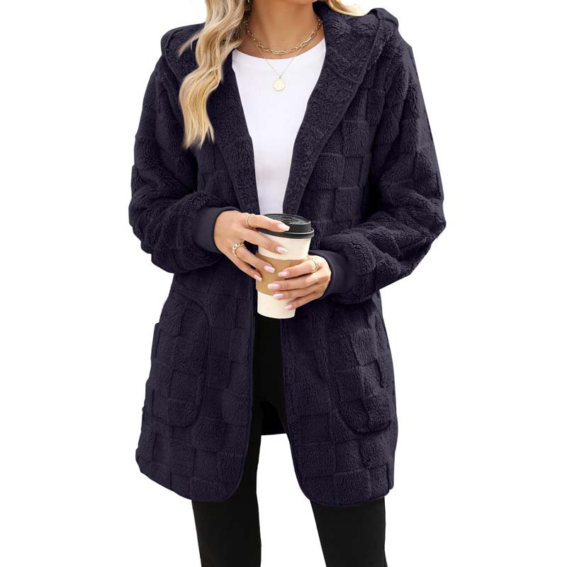 Zinnabelle - Cardigan con cappuccio effetto peluche