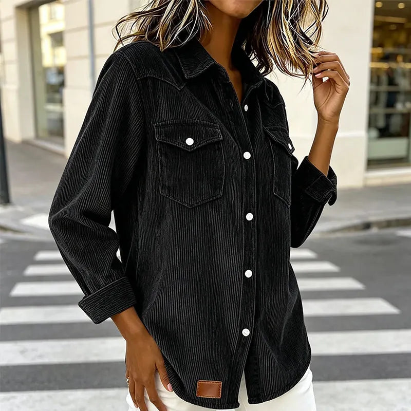 Loredana - Camicia a bottoni dalla mano morbida