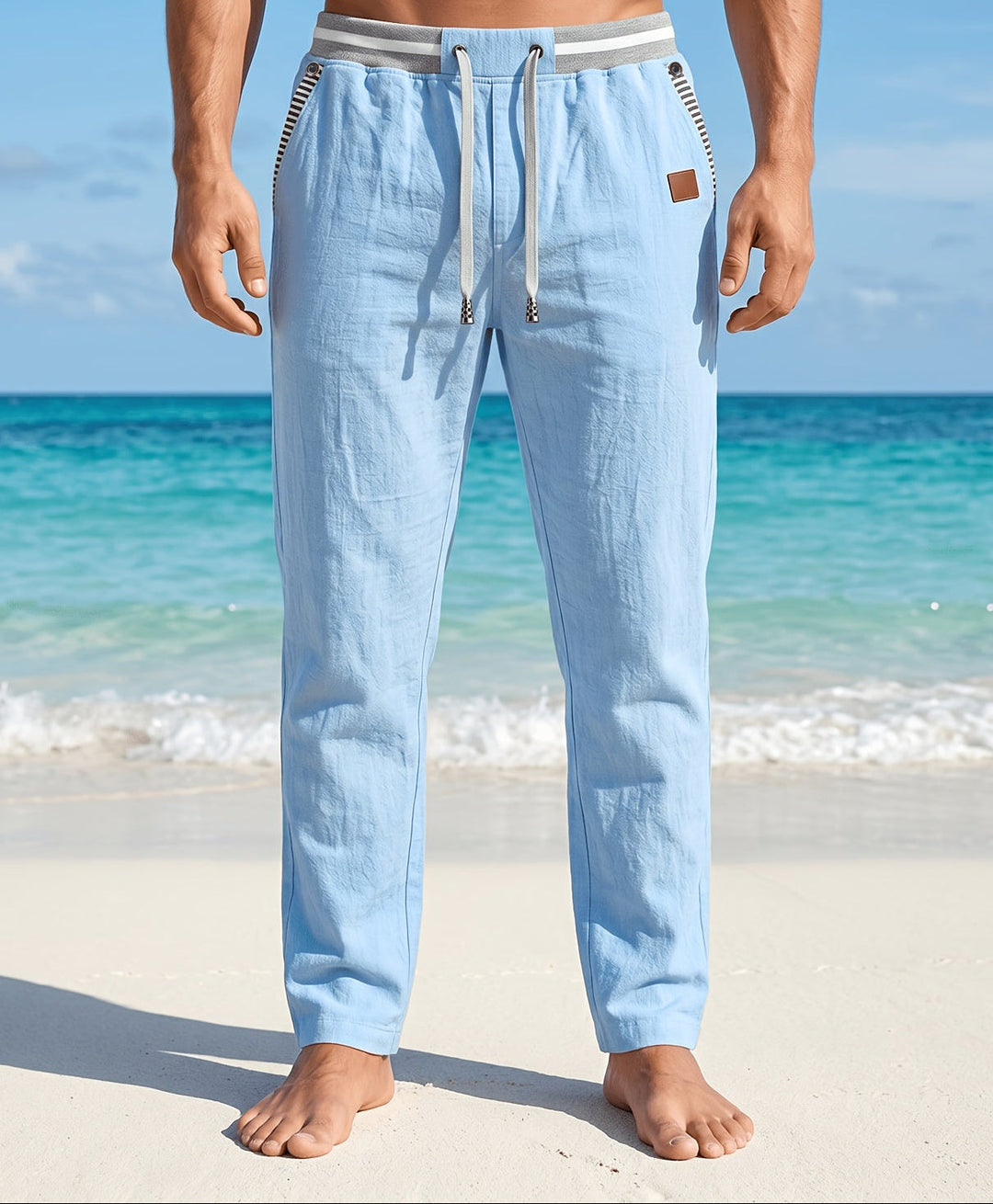 Branford - Pantaloni in lino leggeri