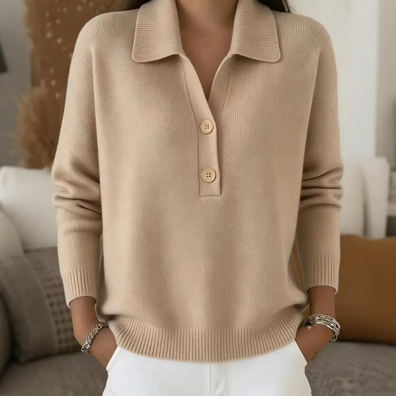 Belisara - Maglione con scollo a V dal tocco morbido