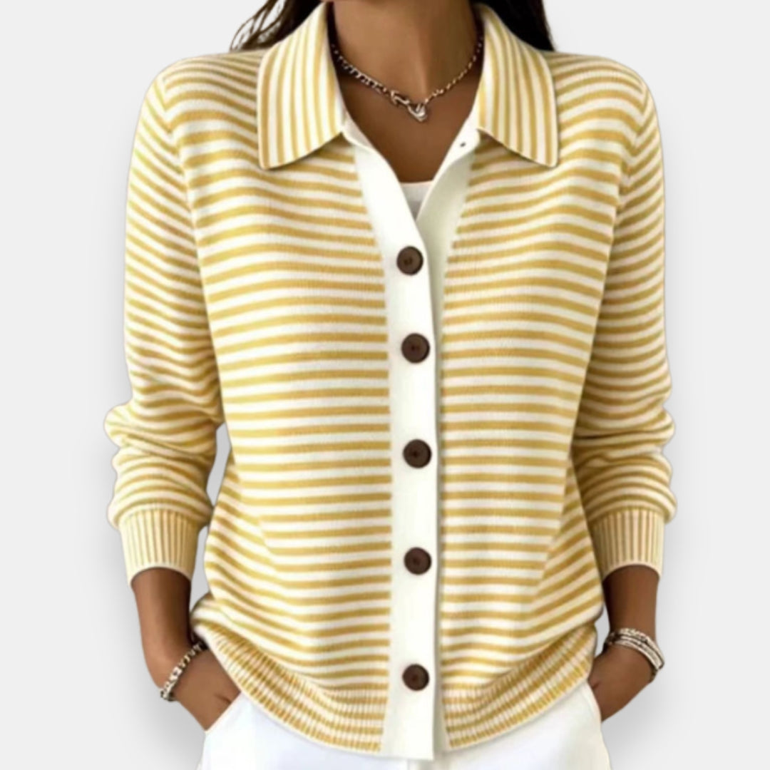 Briana - Cardigan a righe dal tocco morbido