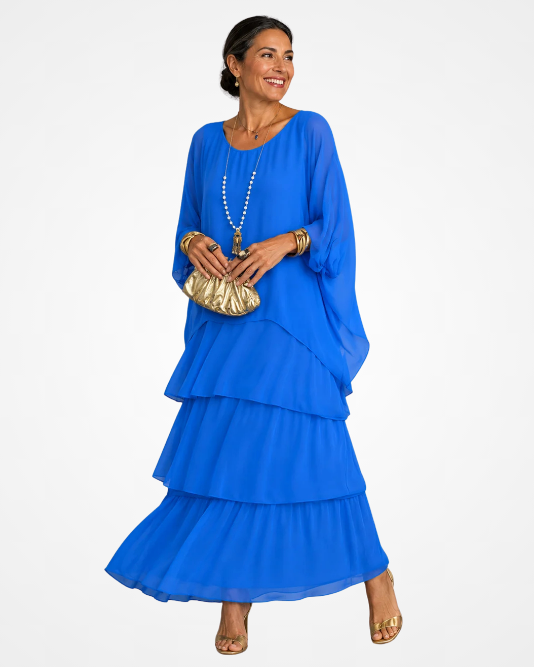 Sylvia - Abito maxi fluido soft touch