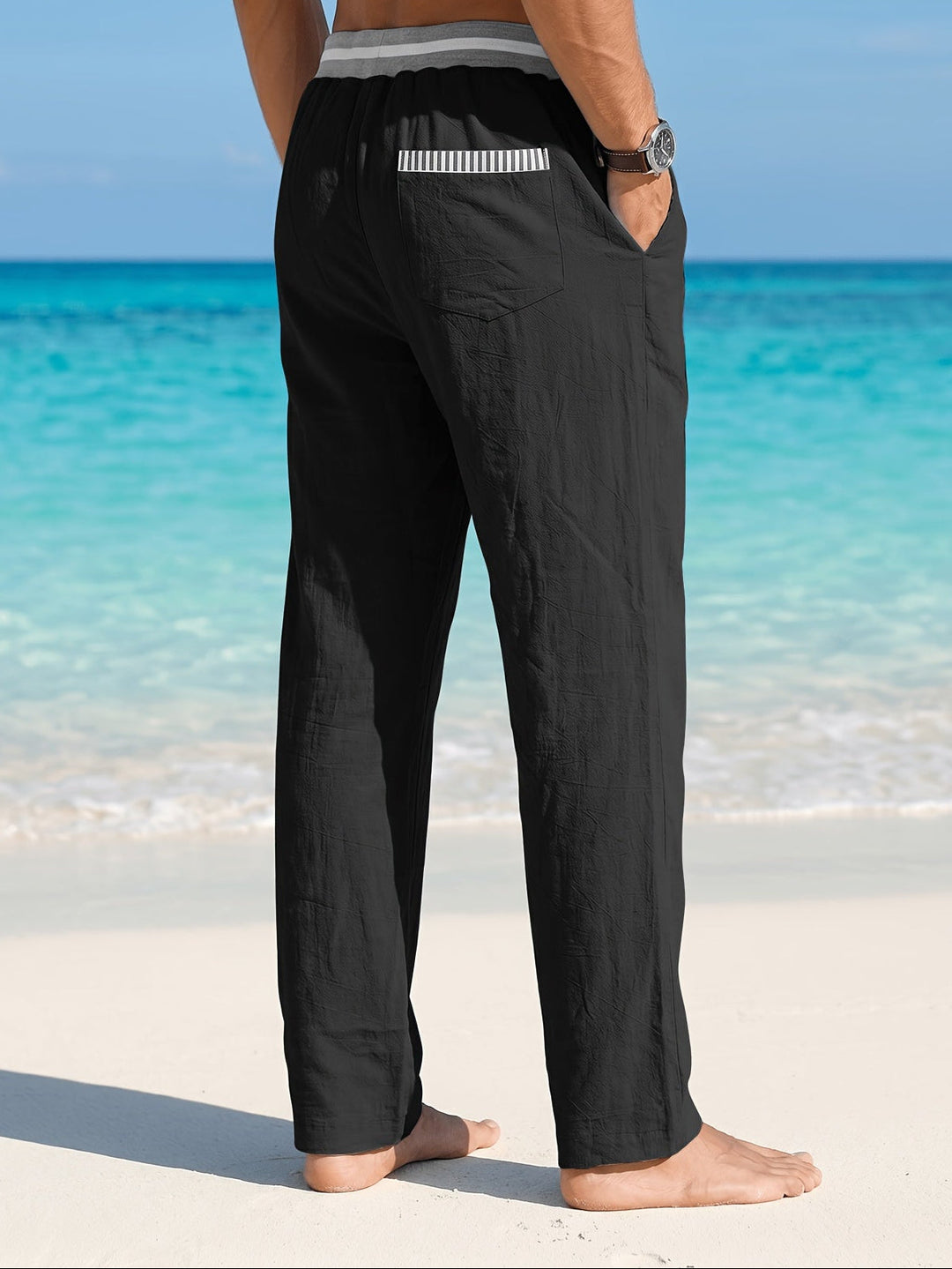 Branford - Pantaloni in lino leggeri