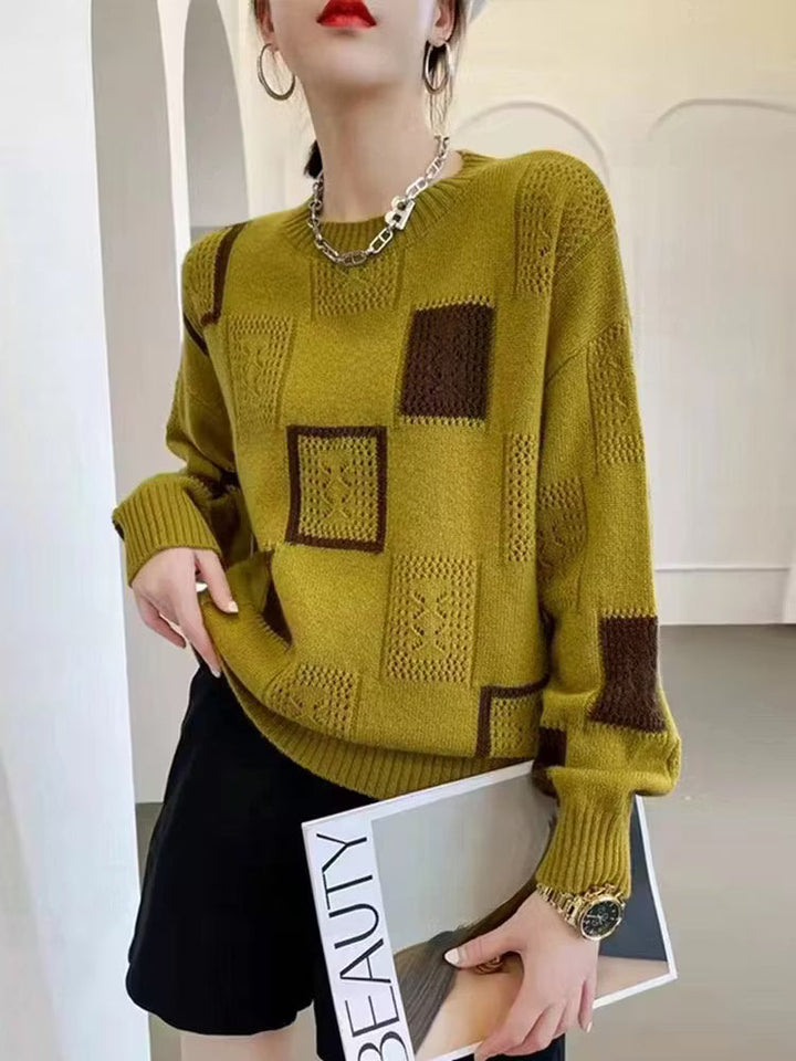 Adorelle - Maglione patchwork artistico