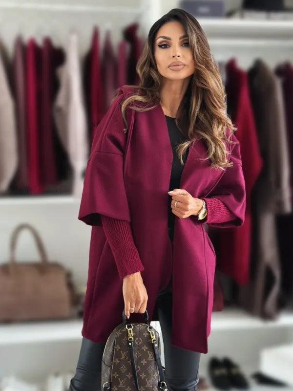 Esteliane - Cardigan con spalle scese dal fit rilassato