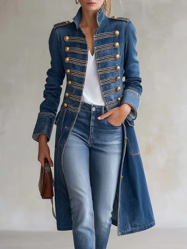 Carisanne - Cappotto militare lungo pesante