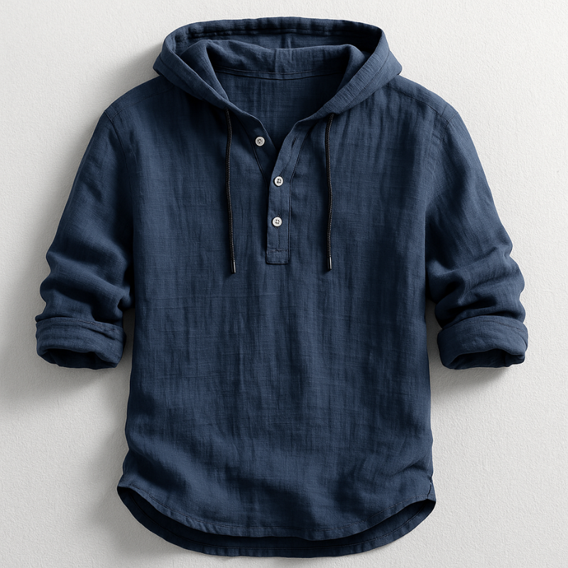 Daelor - Camicia con cappuccio morbida al tatto