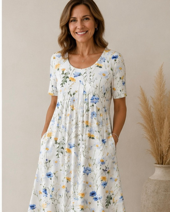 Ailith - Abito drappeggiato soft touch