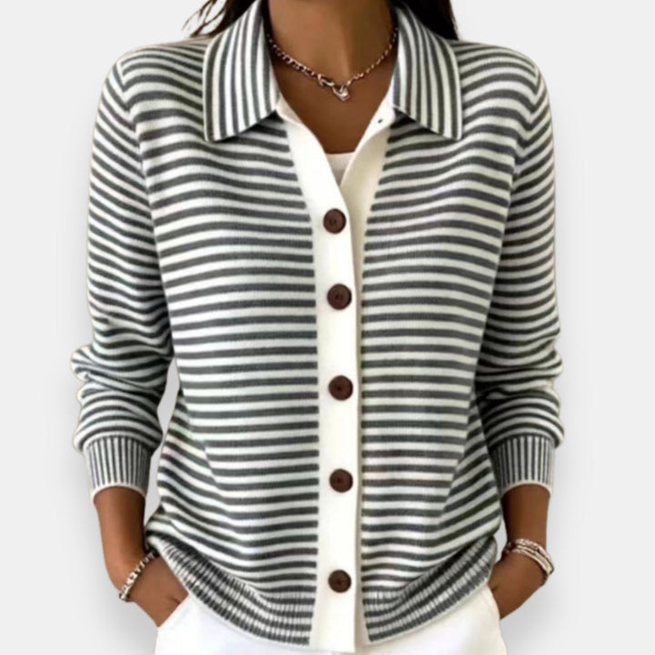 Briana - Cardigan a righe dal tocco morbido