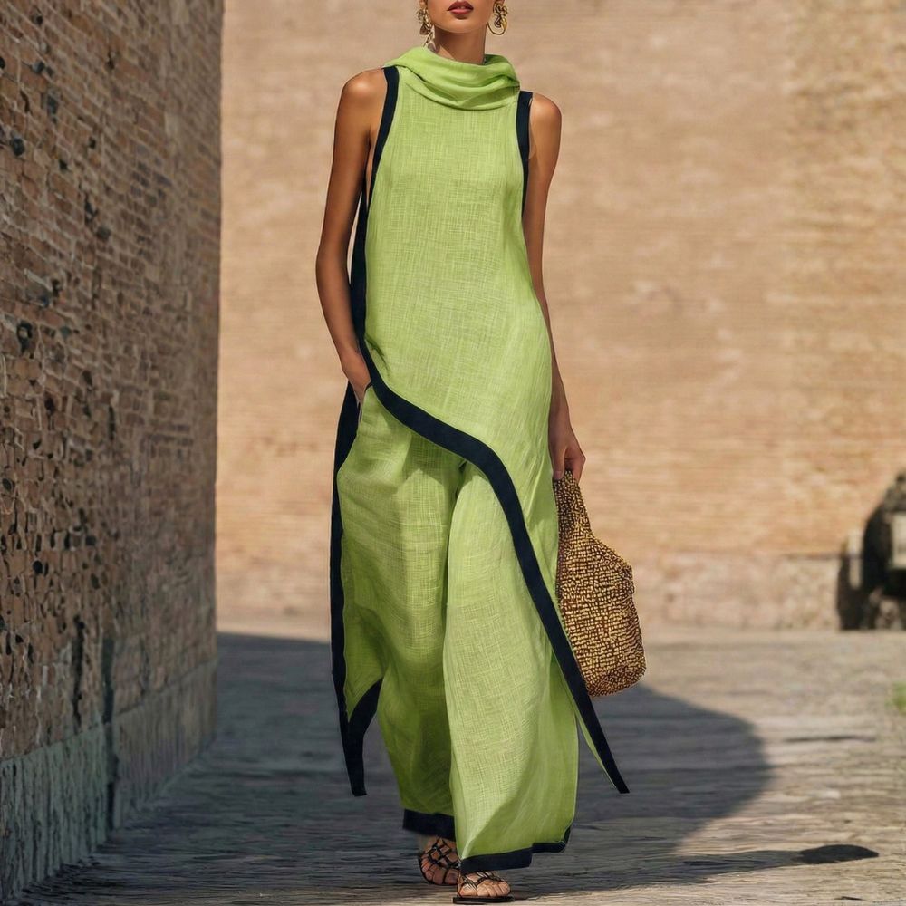 Florine - coordinato a due pezzi senza maniche a strati