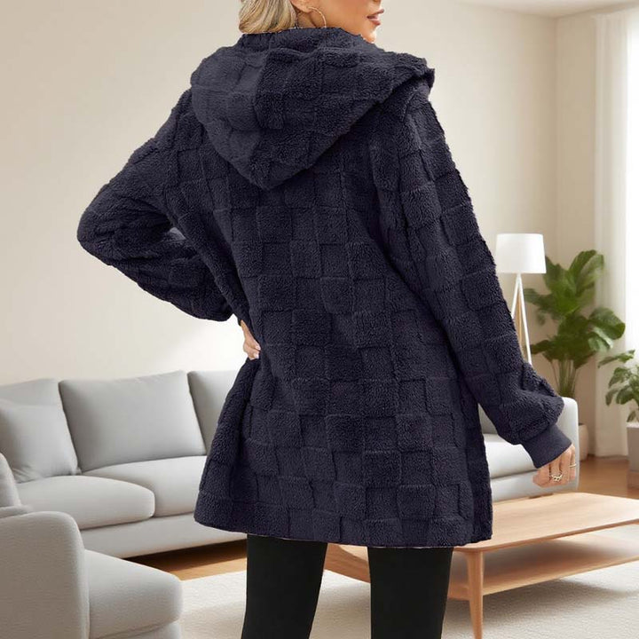 Zinnabelle - Cardigan con cappuccio effetto peluche