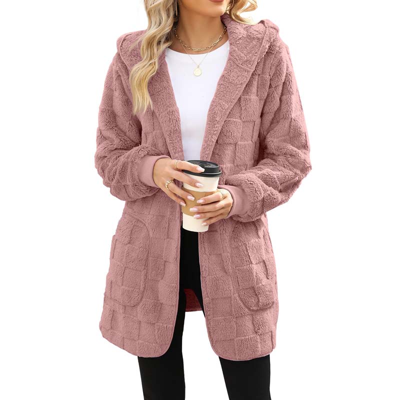 Zinnabelle - Cardigan con cappuccio effetto peluche