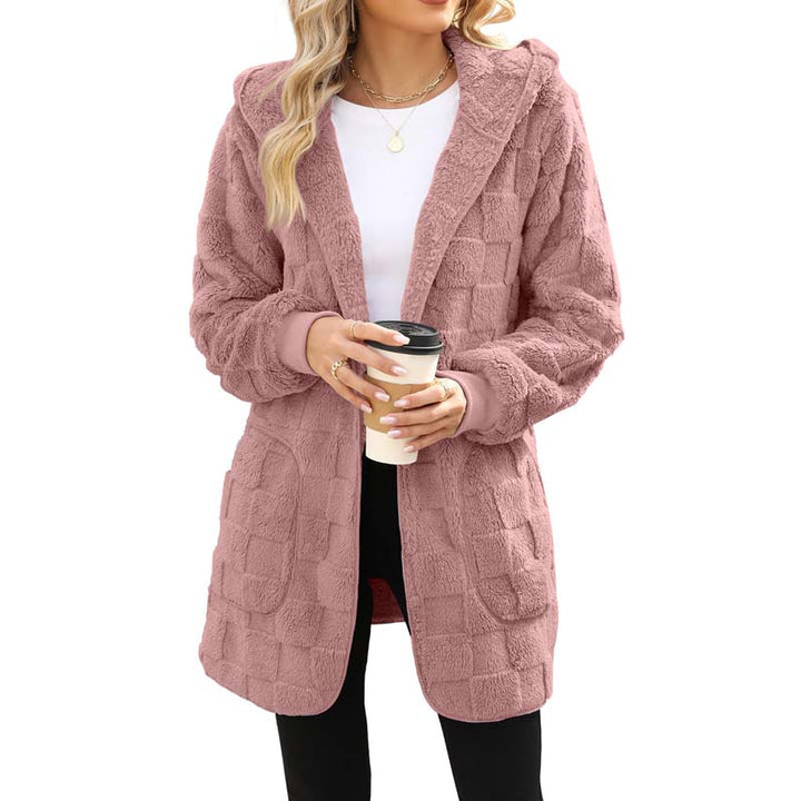 Zinnabelle - Cardigan con cappuccio effetto peluche