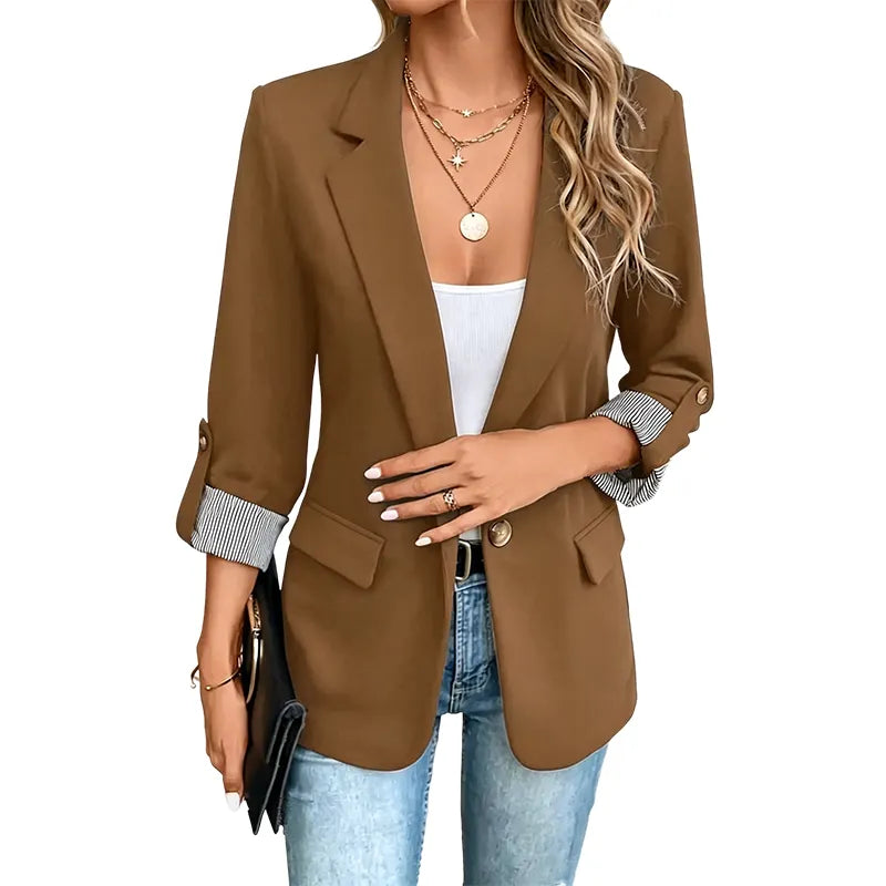 Neravelle - Blazer sartoriale con maniche arrotolate