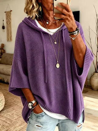 Zoralisse - Maglione con cappuccio oversize e confortevole