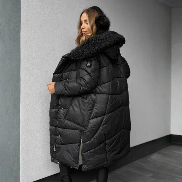 Norelline - Cappotto trapuntato con cappuccio