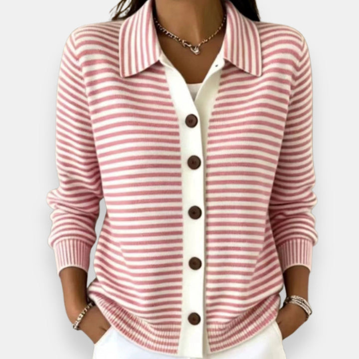 Briana - Cardigan a righe dal tocco morbido