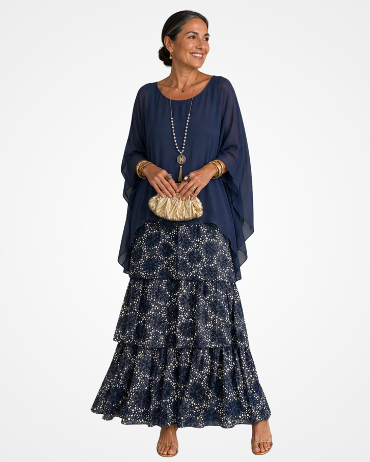 Sylvia - Abito maxi fluido soft touch
