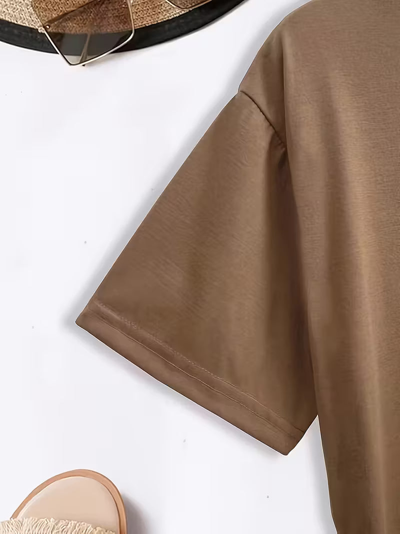 Sarai - T-shirt con stampa cuore di caffè