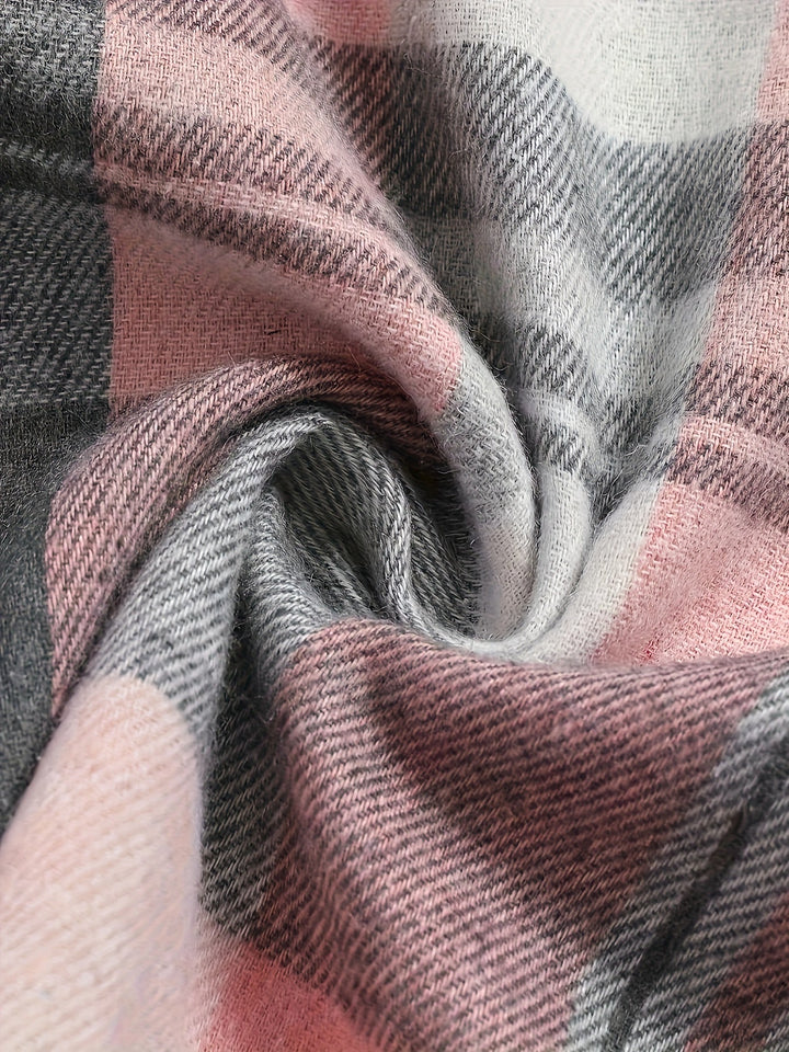 Annora - Sovracamicia a quadri spazzolata casual