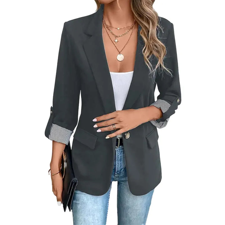 Neravelle - Blazer sartoriale con maniche arrotolate
