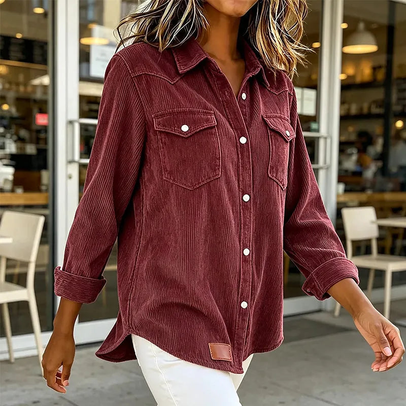 Loredana - Camicia a bottoni dalla mano morbida