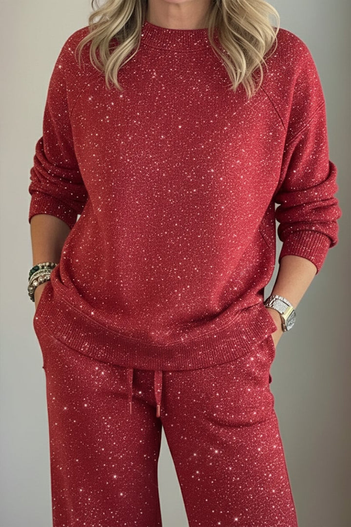 Celia - Completo giacca e pantaloni con finitura cangiante