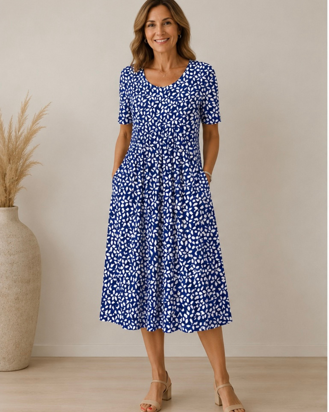Ailith - Abito drappeggiato soft touch