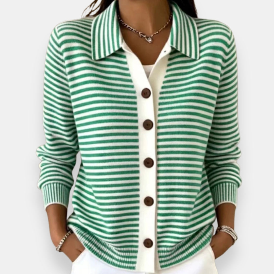 Briana - Cardigan a righe dal tocco morbido