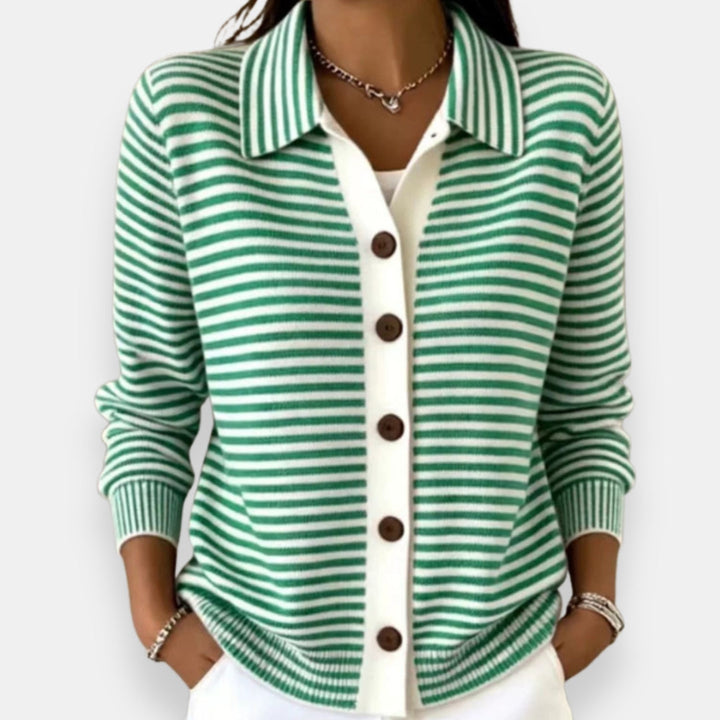 Briana - Cardigan a righe dal tocco morbido