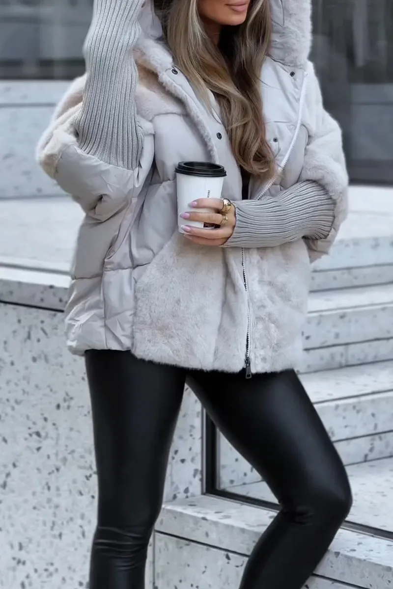 Audra - Giacca invernale imbottita con cappuccio