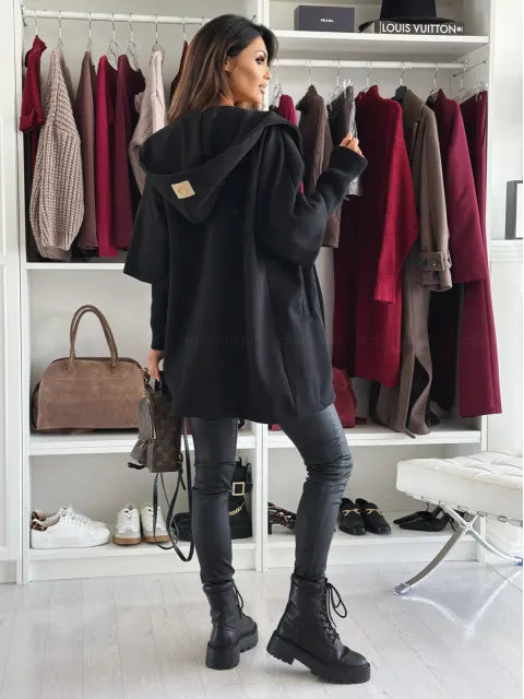 Esteliane - Cardigan con spalle scese dal fit rilassato