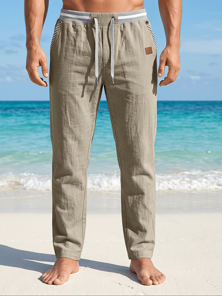 Branford - Pantaloni in lino leggeri