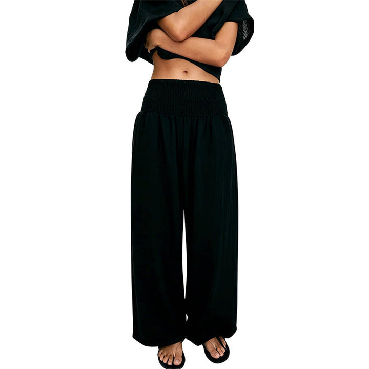 Anavie - Pantaloni harem effetto soft touch