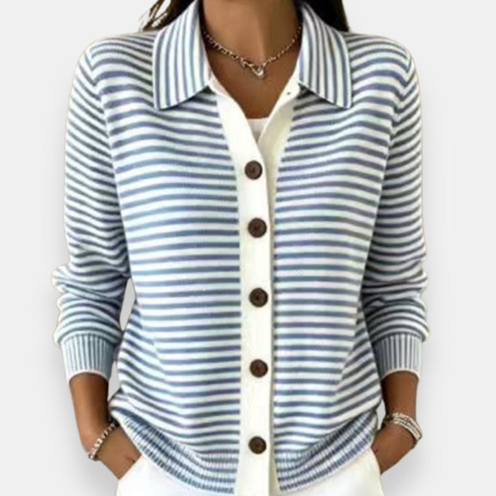 Briana - Cardigan a righe dal tocco morbido