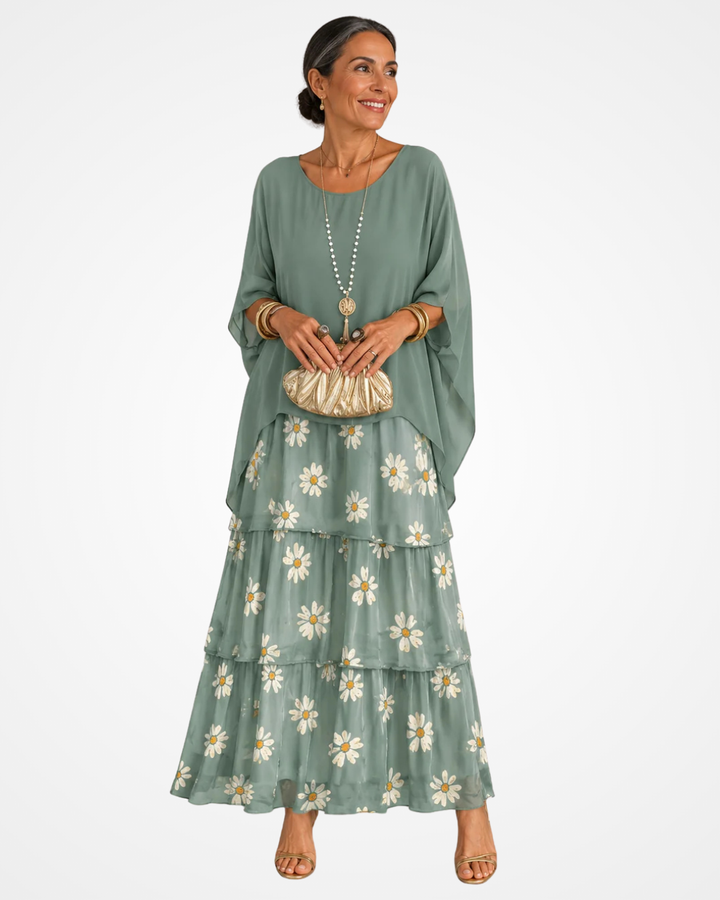 Sylvia - Abito maxi fluido soft touch