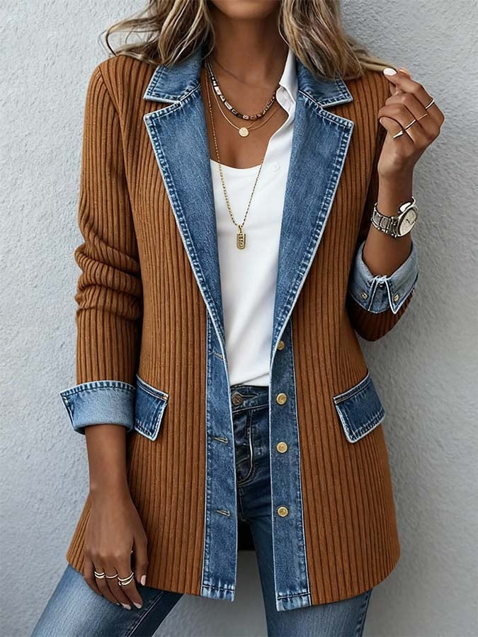 Zyrelle - Cardigan casual a bottoni in maglia