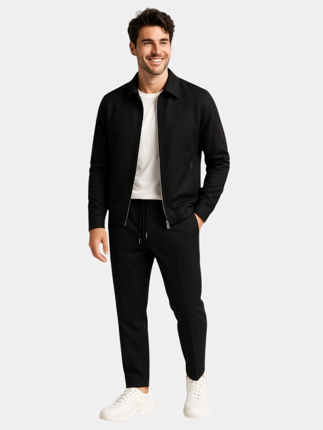 Kirkby - Tailleur pantalone sartoriale in stretch morbido