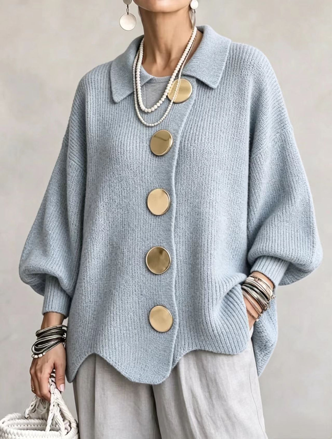 Kaelinae - Cardigan oversize pesante